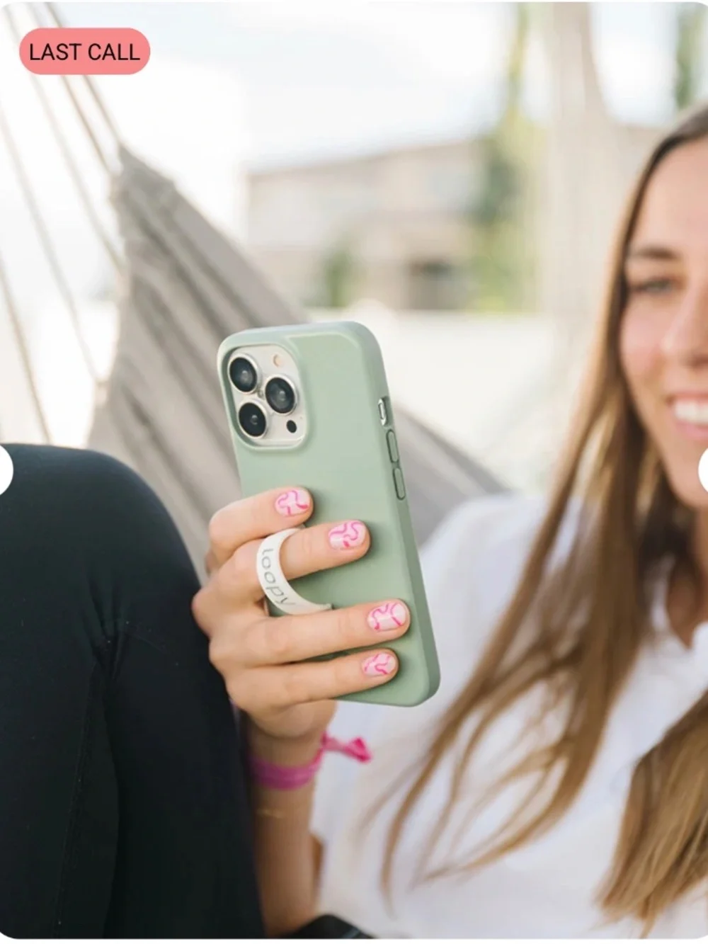 Loopy iPhone 15 Pro Sage Case
